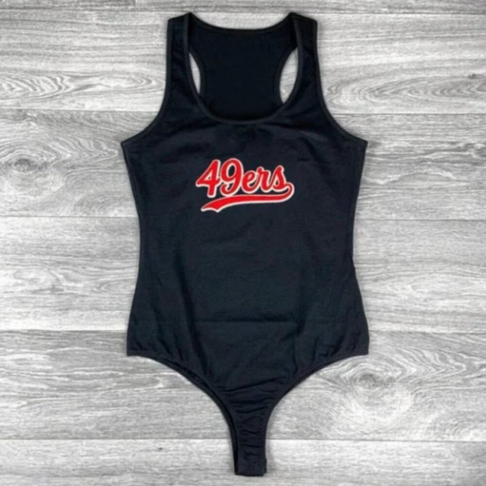 NO CUTS!!! Black San Francisco 49ers Bodysuit, 49ers, Women's San Francisco 49er